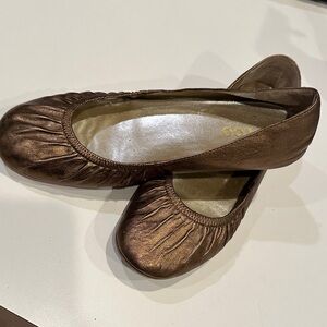 Me too Elegant Bronze Ballet Flats, 8.5M